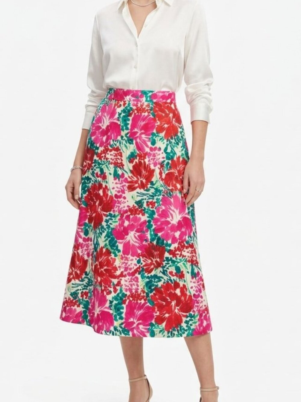 NWT Vineyard Vines Faile Midi Skirt Size Large